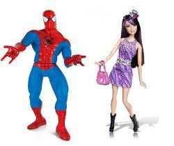 Homem Aranha e Barbie Fashionista
